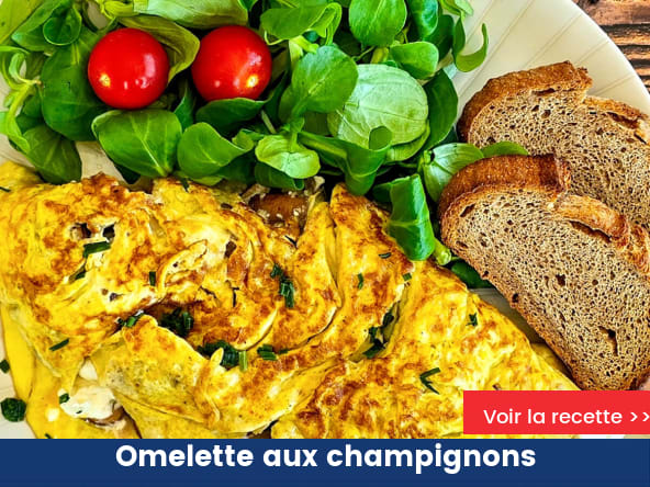 Omelette aux champignons
